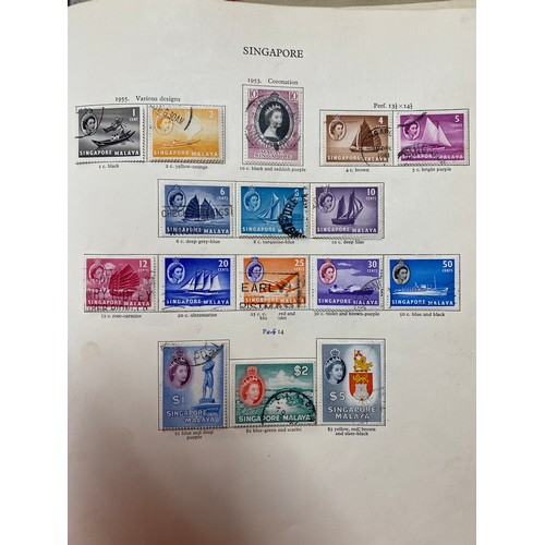 168 - A QEII used collection in five New Age albums, including Mauritius to 10/- and Gibraltar to £1, good... 