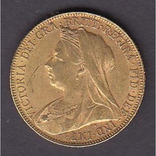 11 - UK 1901 gold full Sovereign, Perth mint mark, in good condition