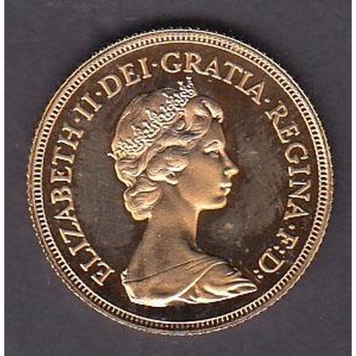 30 - UK 1980 gold full Sovereign, encapsulated