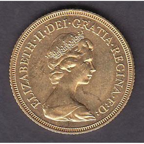 31 - UK 1981 gold full Sovereign, in good condition