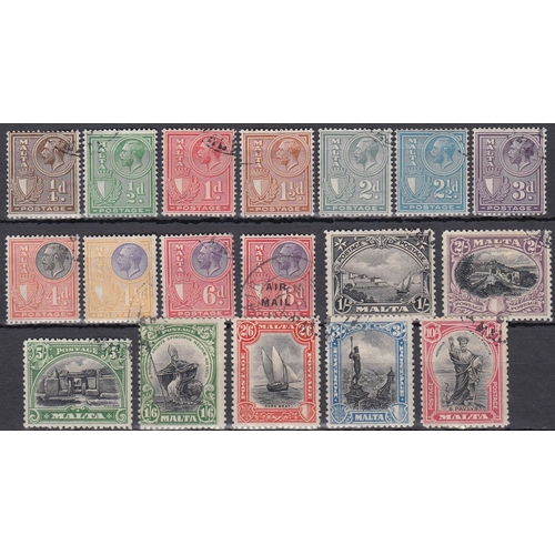 843 - 1926 set of 17 values to 10/- fine used, SG157/72, Cat £350