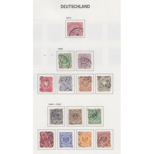 184 - A mint and used World collection of GB and Islands, Germany and New Zealand, in 14 pre-printed album... 