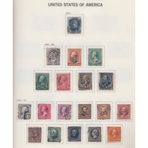 910 - A four volume used collection, pre-printed Davo albums from the 1850s to 2008, noted 1890 90c SG234 ... 