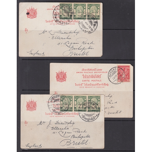 902 - A used selection of early Twentieth Century issues on piece or on postcards, including many clear po... 