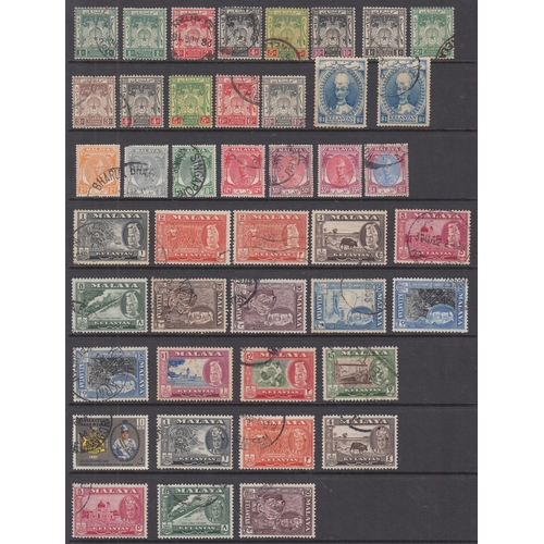 836 - Kelantan - A mint and used collection of mainly part sets from early to mid-period, noted 1911 set t... 