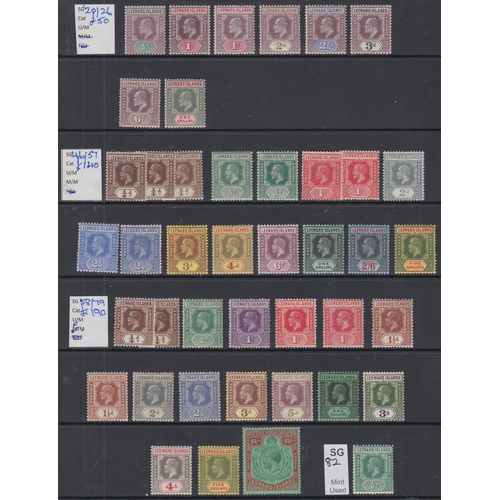 833 - A mint collection from EDVII to QEII, with values to £1, noted 1912 set SG46-57, 1921 SG79 10/- and ... 