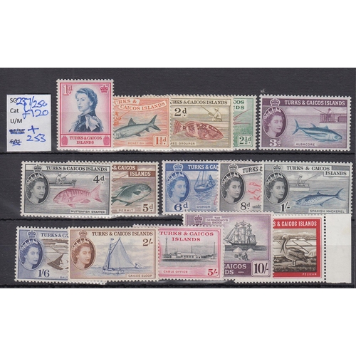 906 - 1957 SG237-250 plus SG253, mint set to £1, Cat £170