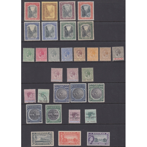 350 - A small mint and used group from KGV to QEII including various £1 values, noted KGV SG125 £1 and KGV... 