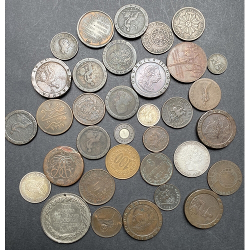 111 - A World coin accumulation loose and assorted into packets, 18th to 20th Century, mixed condition, no... 