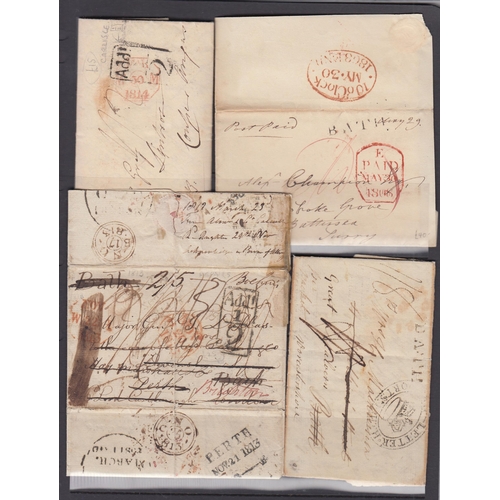 A Collection Of 29 Pre-stamp Covers From 1807 To 1817 Sent To And From 