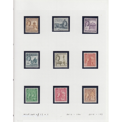 844 - A mint collection from 1859 to 1964, including various sets, noted 1885 SG20-29 set to 1/-, 1886 SG3... 