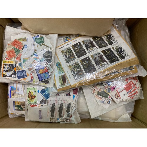 224 - A World stamp and accessories accumulation including loose stamps in packets, FDCs, Cinderellas and ... 