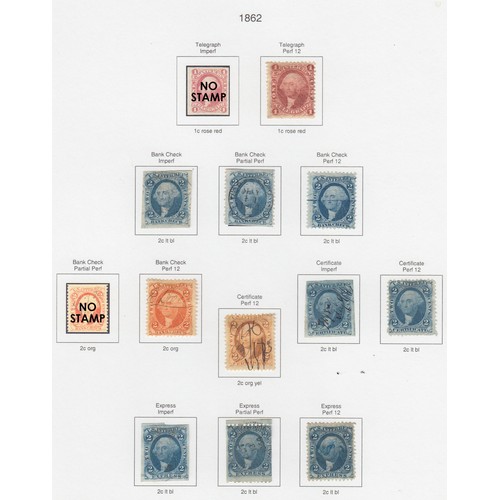 911 - A mint and used collection of Revenue Stamps and Duck Stamps on full colour pre-printed pages, inclu... 