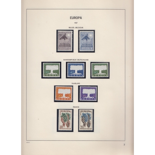 253 - A mint collection of Europa in a pre-printed album from 1956 to 1971 collected by sets, noted 1956 L... 