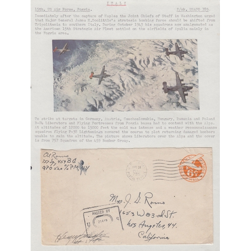 263 - A collection of covers and other postal history relating to War in Italy, mainly WWII US/UK/ Italian... 