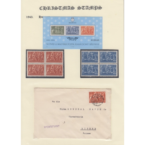 294 - A mint and used thematic collection on Christmas, including stamps and covers from 1890s to 1980s, i... 