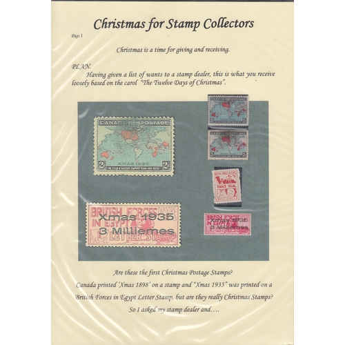 294 - A mint and used thematic collection on Christmas, including stamps and covers from 1890s to 1980s, i... 