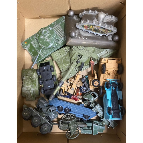 296 - A collection of model cars, mainly un-boxed (used), including cars from Dinky/Lilldeo/Matchbox, note... 