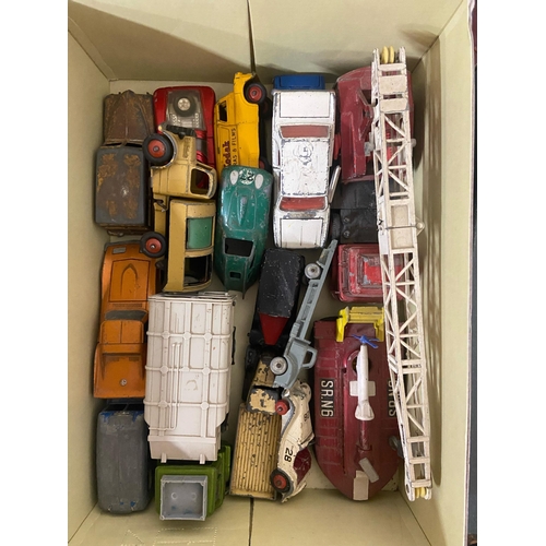 296 - A collection of model cars, mainly un-boxed (used), including cars from Dinky/Lilldeo/Matchbox, note... 