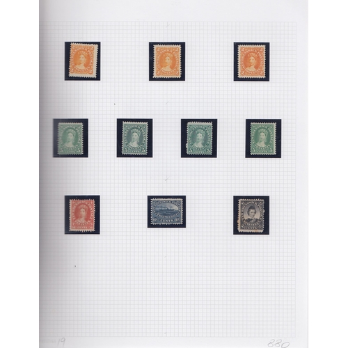 376 - A mint and used collection from 1851 to 1965, collected mainly by sets, noted New Brunswick to 17c, ... 