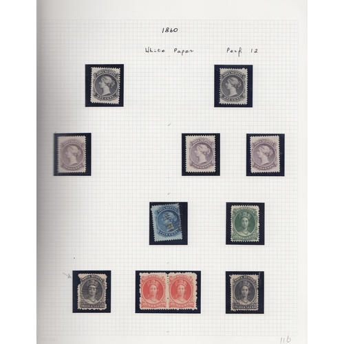 376 - A mint and used collection from 1851 to 1965, collected mainly by sets, noted New Brunswick to 17c, ... 