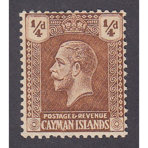 380 - 1921 ¼d yellow-brown SG69y, mint with inverted and reversed watermark, Cat £325