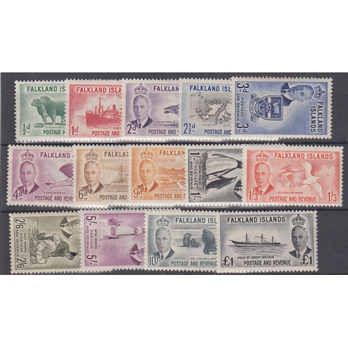 418 - 1952 KGVI SG172-185, x2 fine mint sets to £1, Cat £360