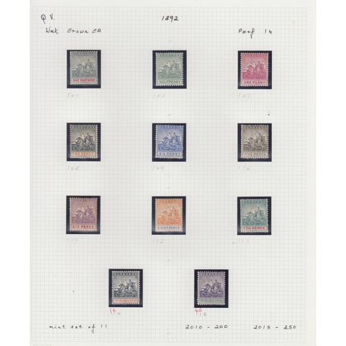 379 - 1852/1966 collection on pages in binder with a range of used ‘Britannias’, (mixed condition but dama... 