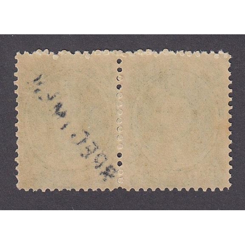 408 - Nova Scotia – 1860 SG14 fine mint pair with right hand stamp overprinted Specimen.