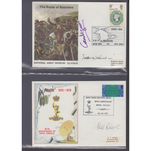 298 - A group of eight signed covers collected on a Military theme including 7 V.C. autographs, noted Bill... 