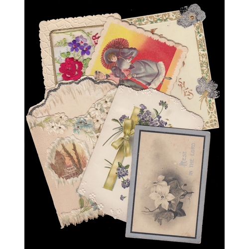 318 - A small accumulation of Greetings, Christmas and Church cards from the late 19th and early 20th Cent... 