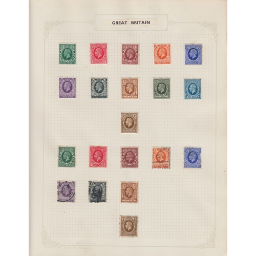 186 - A mint and used World stamp collection in two albums and loose, mainly mid period, including various... 