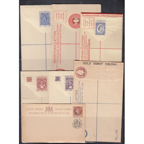 157 - A collection of British Commonwealth mint Postal Stationery envelopes, including Registered letters ... 