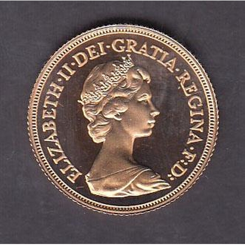 30 - UK 1981 gold proof full Sovereign, boxed with CoA