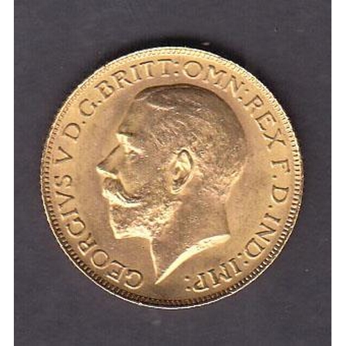 43 - UK 1925 gold full Sovereign, in good condition