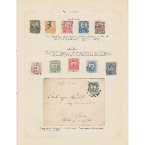 165 - A mint and used A-Z World stamp collection in twenty volumes, from early to mid period, strength in ... 