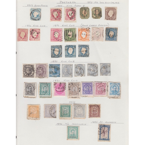 165 - A mint and used A-Z World stamp collection in twenty volumes, from early to mid period, strength in ... 