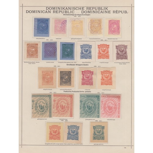 275 - A mint and used collection of Americas and Australasia Postal Stationery cut-outs, on pre-printed al... 