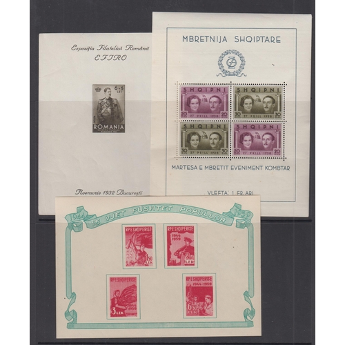 285 - A group of mint European mini sheets from the 1930s to 1980s, including Switzerland SGMS498a & SGMS5... 