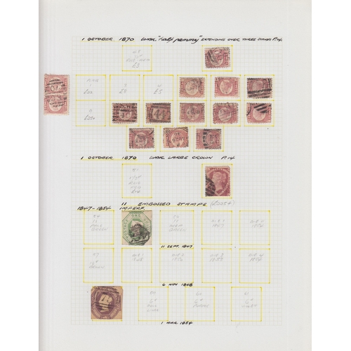 556 - A mint and used collection from 1840 to 1979, noted QV 1840 1d black x3 and x1 2d blue (faults), a s... 