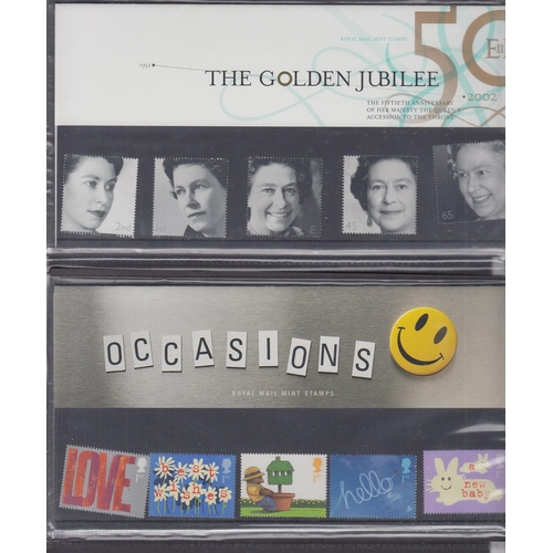 804 - A collection of QEII decimal presentation packs from 1995 to 2003, face £330+