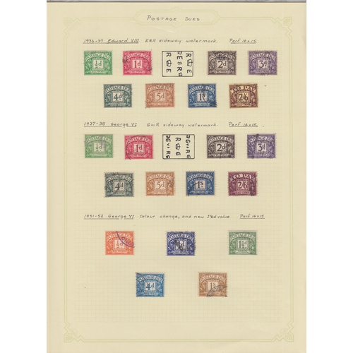 575 - A collection of used Postage Due sets from 1914 to 1994, including 1924 SG D10-D18, SG D19-D26 and S... 