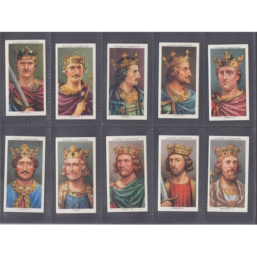 327 - A collection of 17 Cigarette Card sets produced by Players, including kings & Queens, Victoria Cross... 