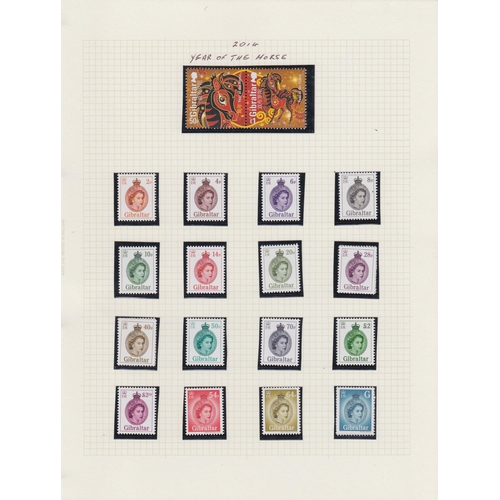 541 - A four volume mainly mint stamp collection from 1980s to 2019, including many complete sets and mini... 