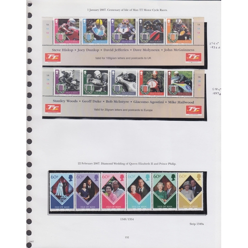 222 - An 18 volume CI and IOM collection from the 1940s to 2019 including mint sets, mini sheets used sets... 