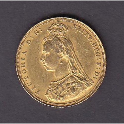 87 - UK 1887 gold full Sovereign, in good condition