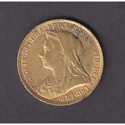 92 - UK 1893 gold full Sovereign, in good condition