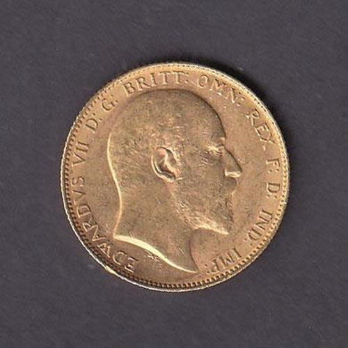 99 - UK 1904 gold full Sovereign, Perth mint mark, in good condition