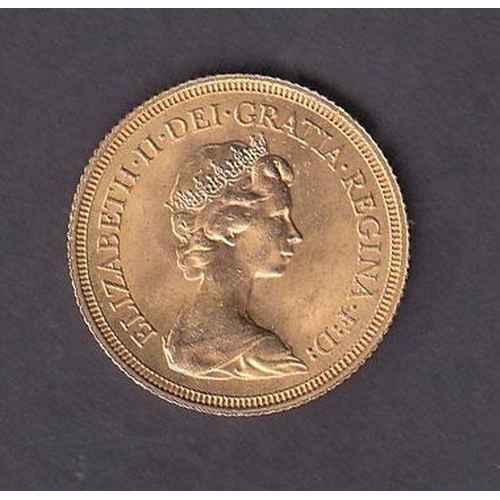 117 - UK 1974 gold full Sovereign, in good condition