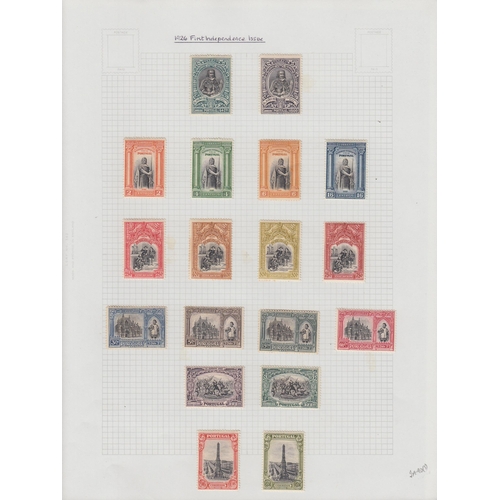 249 - A mint and used European stamp collection in 40+ volumes from the 19th to 20th Century, including Sc... 